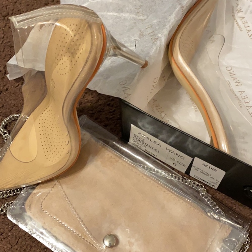 Clear heels
